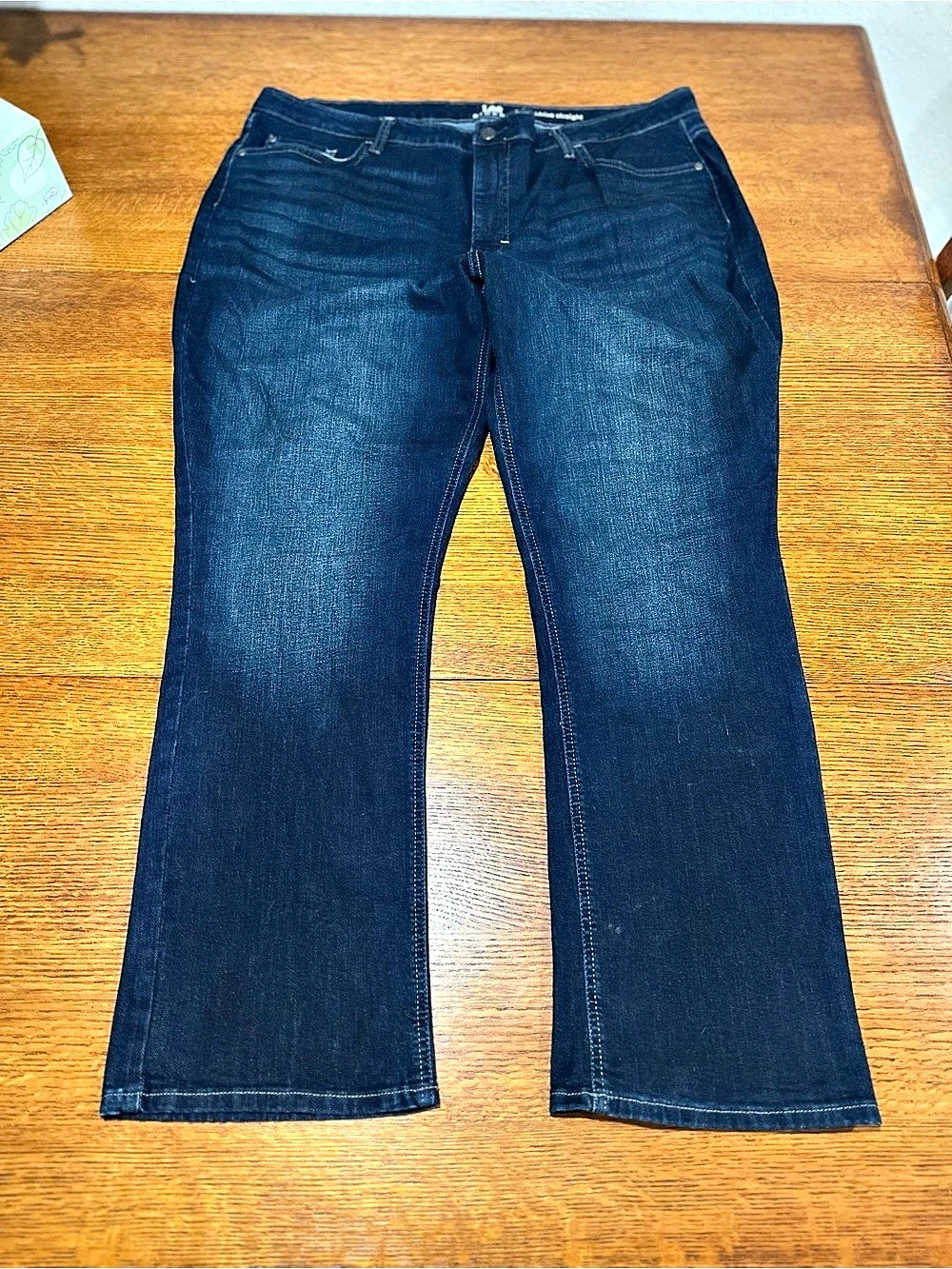 Lee Riders Midrise Straight Leg Jeans Women's Blue Waist 16W